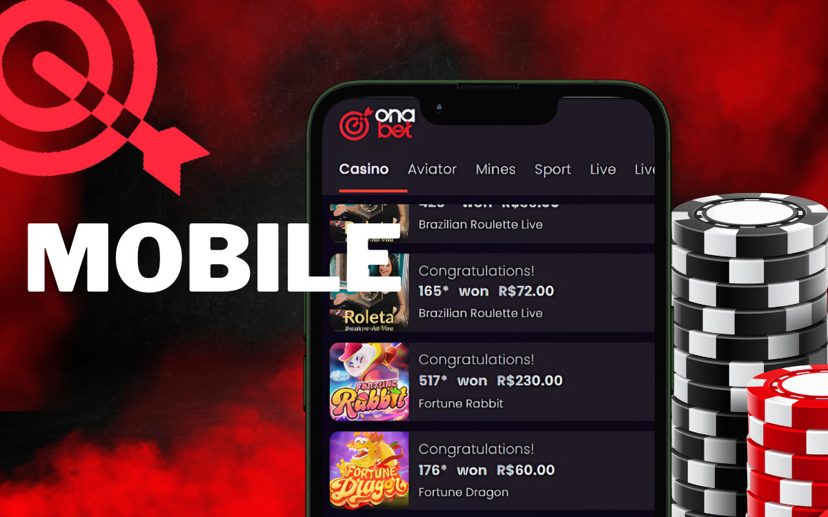 Use the onabet mobile app